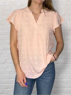 Chic Peach Blouse